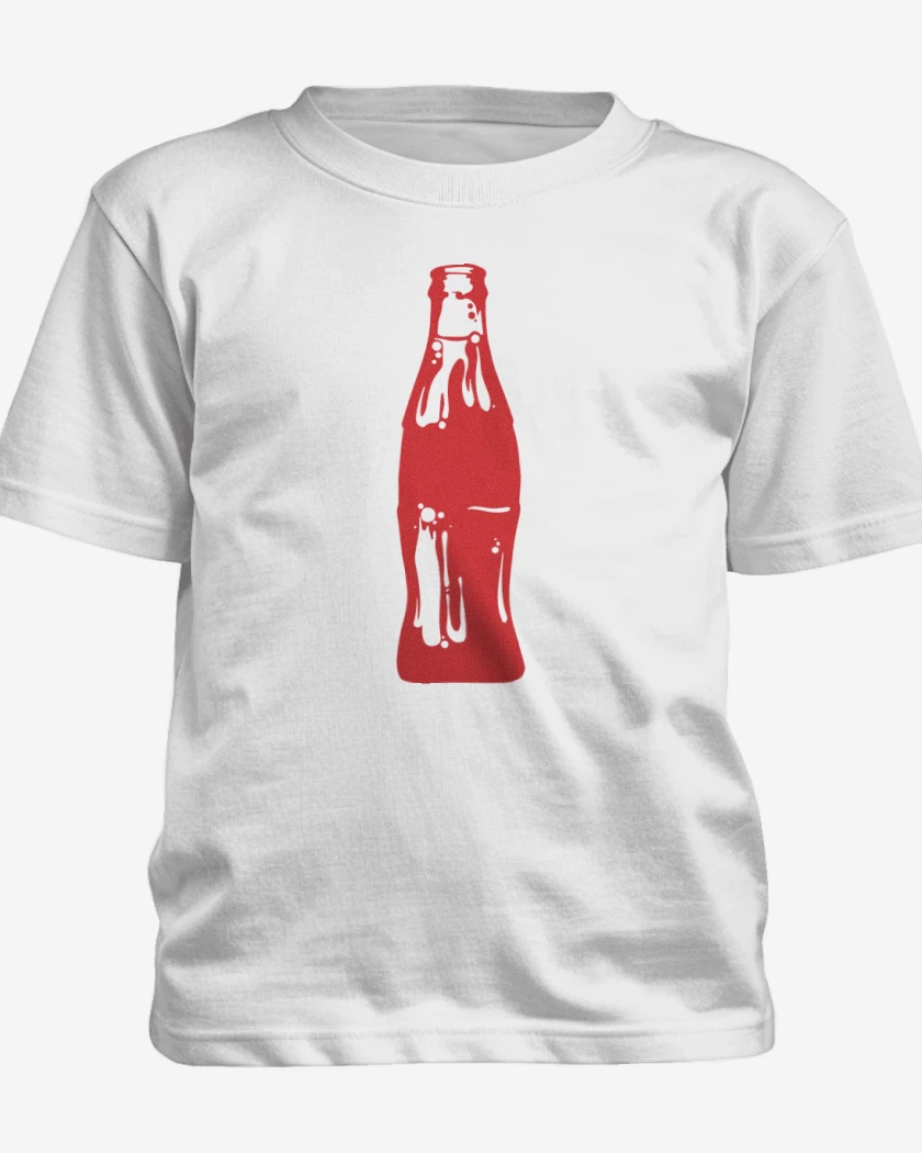 Polera de niño Blanco de Botella roja