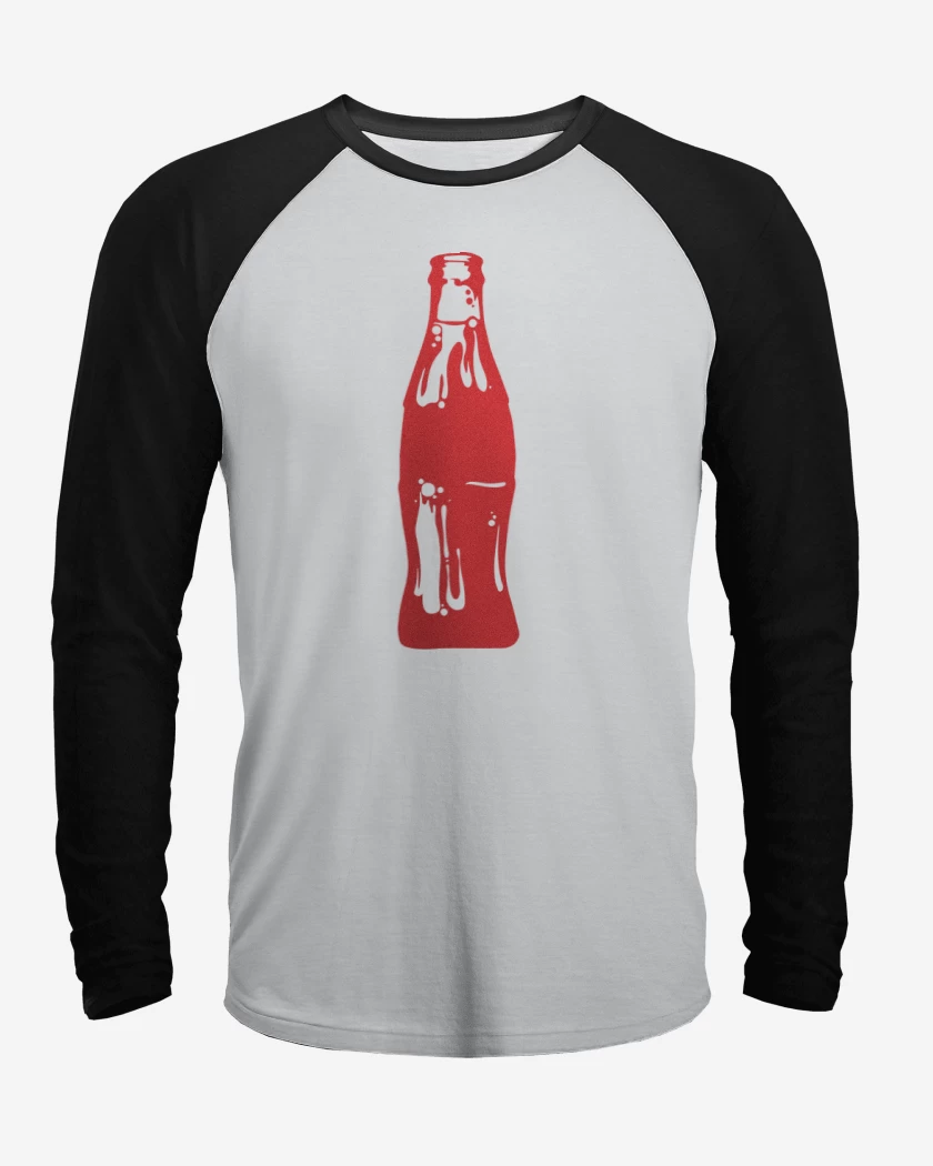 Polera Raglan Botella roja