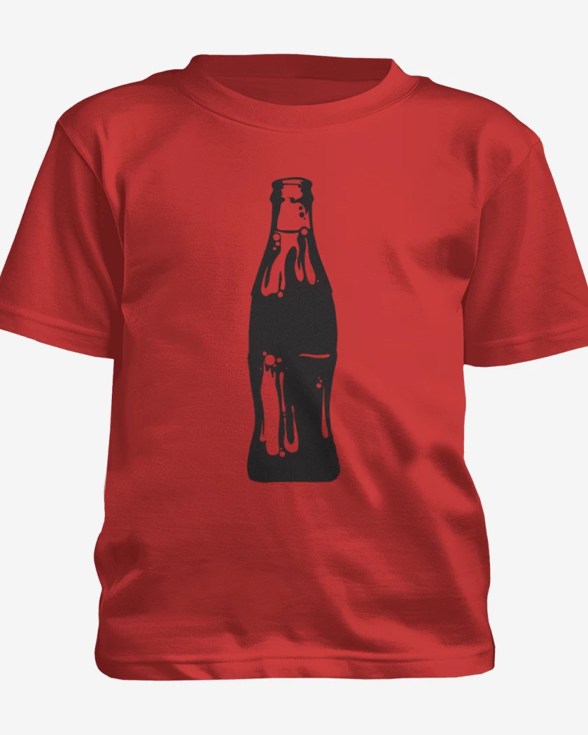 Polera de niño Rojo de Botella negra