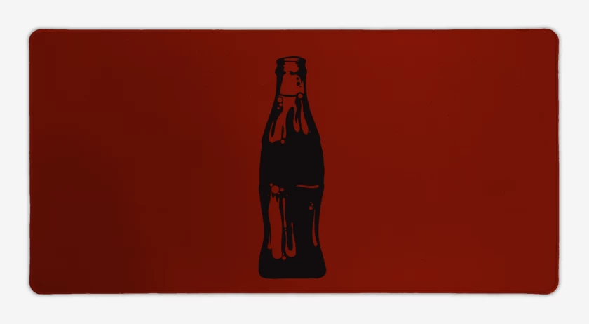 Mouse pad Gamer Rojo de Botella negra
