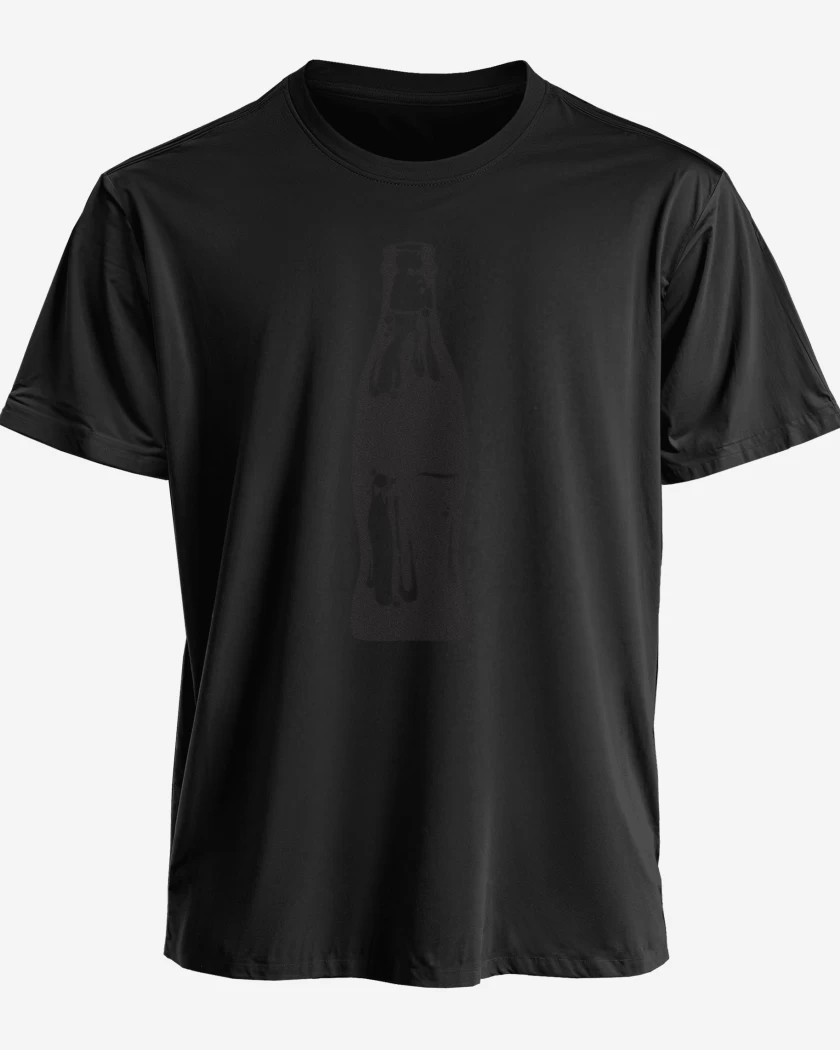 Polera premium Negro de Botella negra