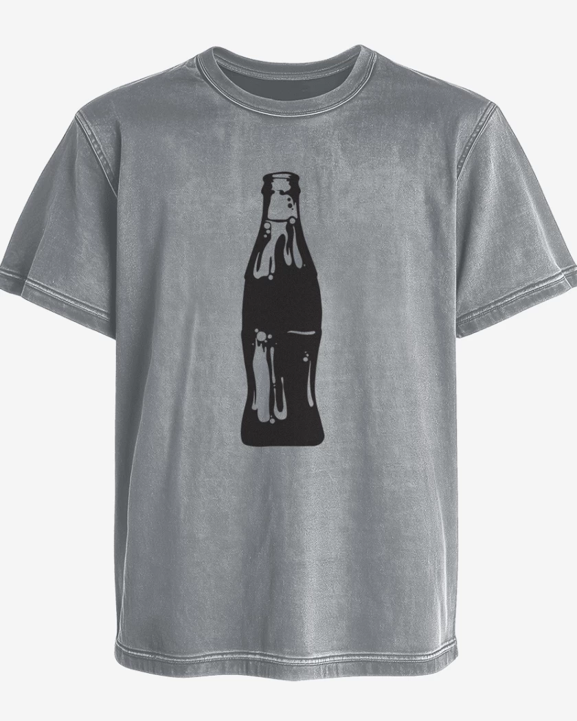 Polera desgastada Botella negra