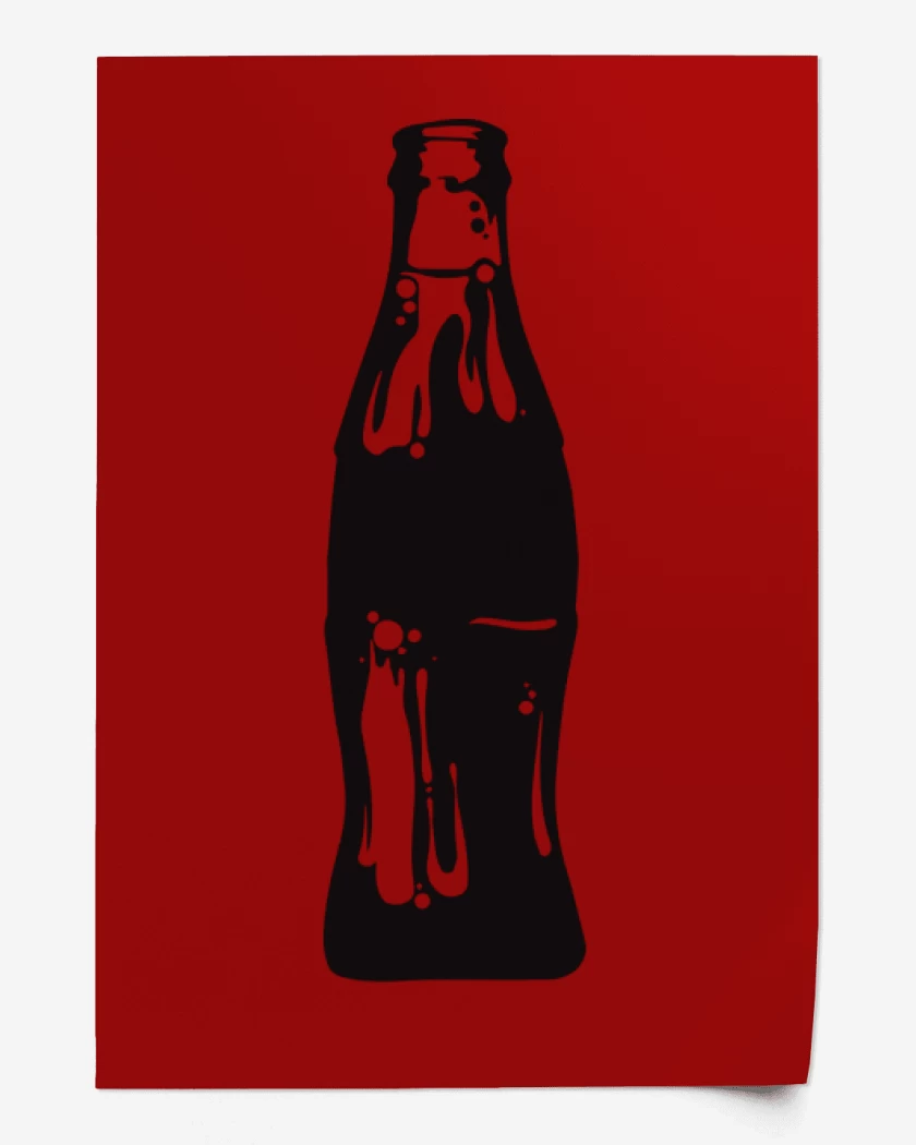 Print Botella negra