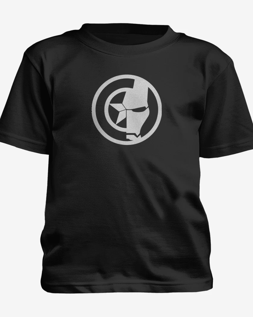 Polera de niño Negro de Capitan iron