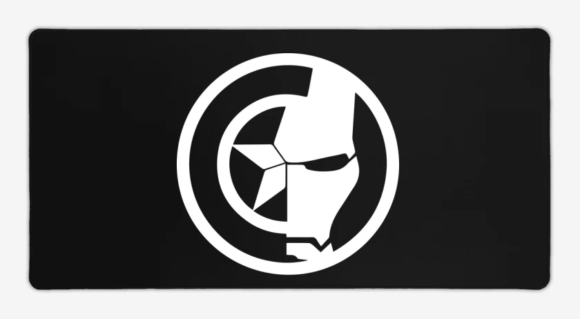 Mouse pad Gamer Negro de Capitan iron