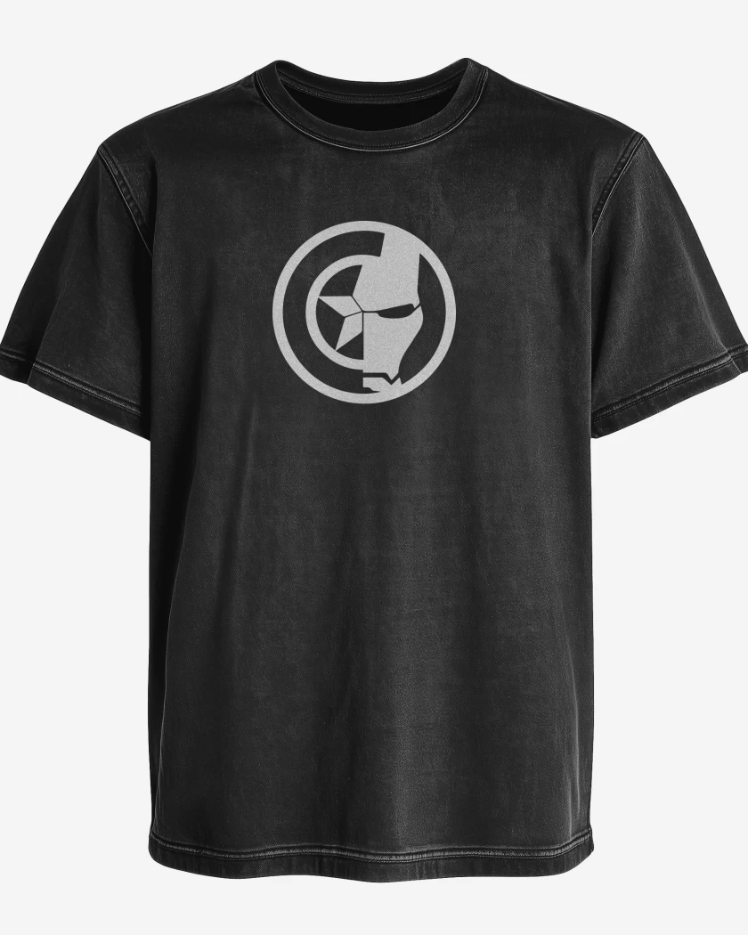 Polera desgastada Capitan iron