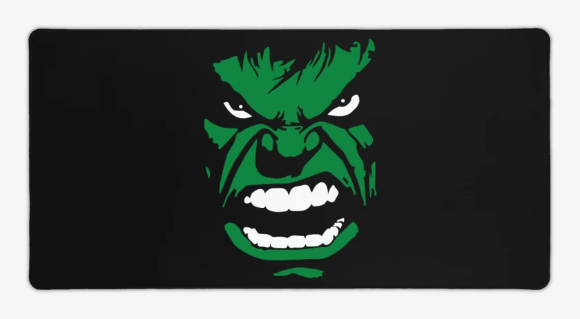 Mouse pad Gamer Negro de Hulk V1