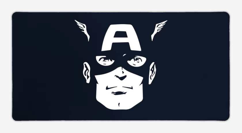 Mouse pad Gamer Azul Marino de Cap america