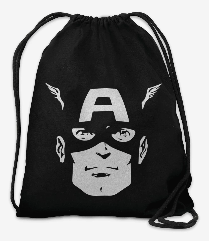 Mochila Negro de Cap america