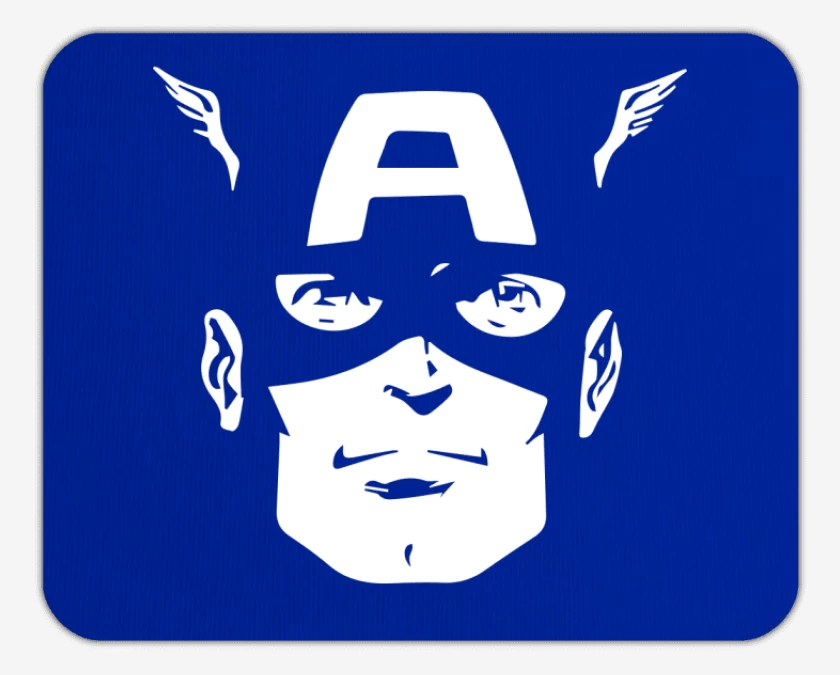 Mousepad Azul Marino de Cap america