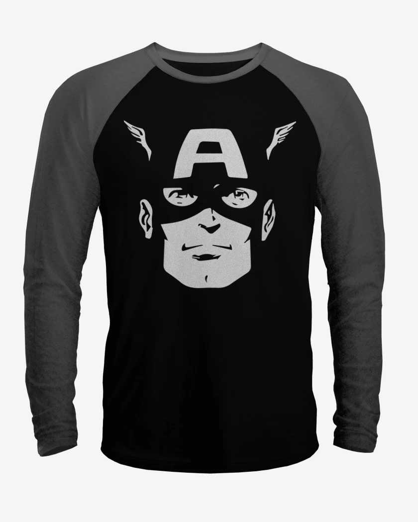 Polera Raglan Cap america