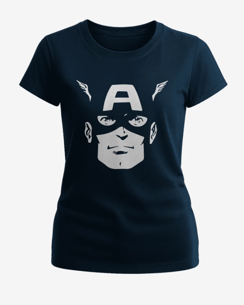 Polera de Mujer Azul Marino de Cap america