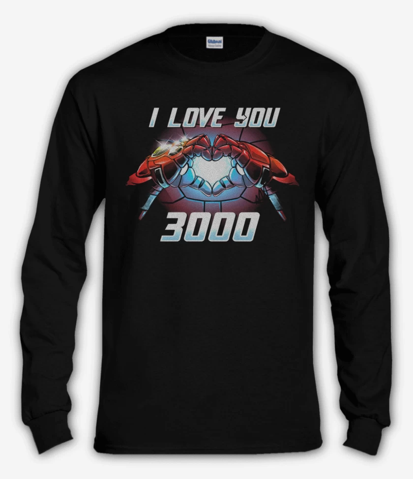 Polera manga larga Negro de T3 amo 3000
