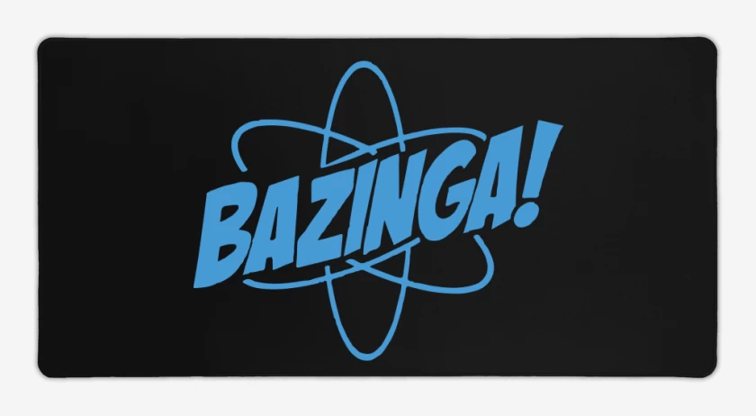 Mouse pad Gamer Negro de Bazinga 3