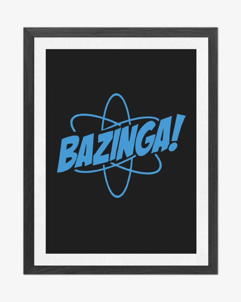 Cuadro decorativo Negro de Bazinga 3