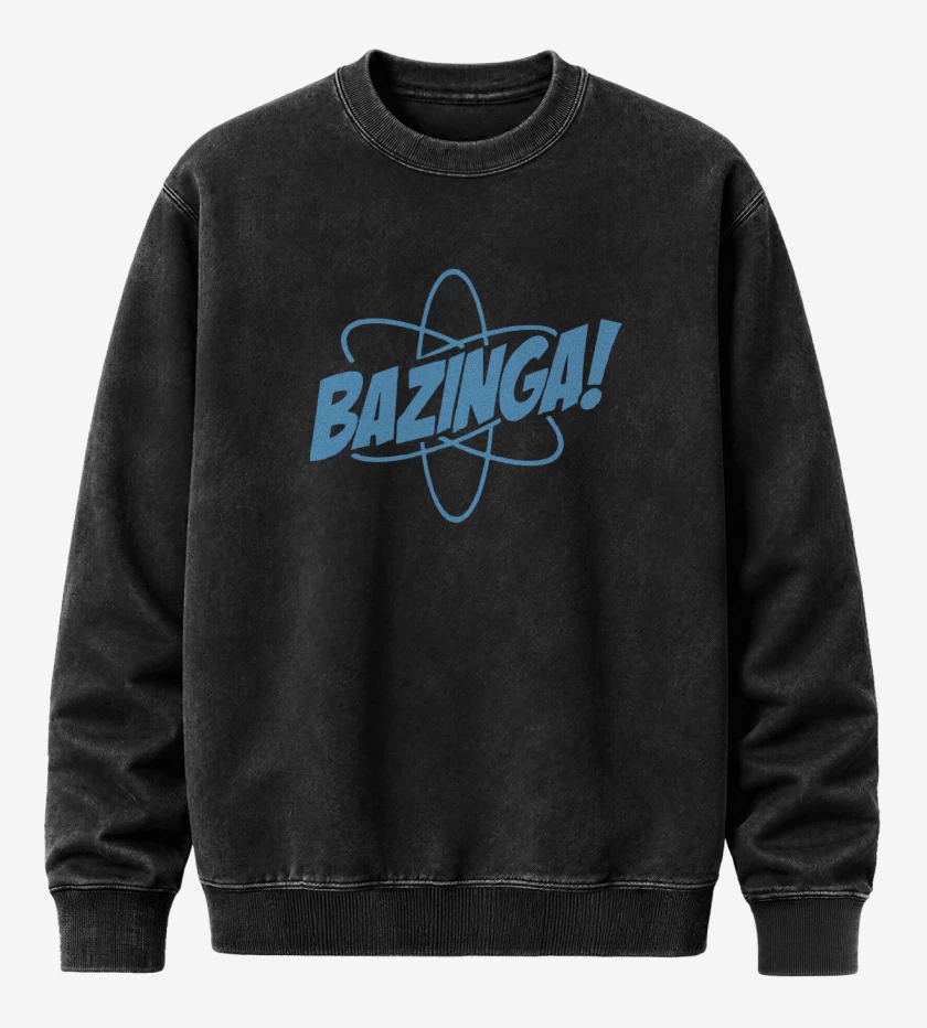 Poleron Polo Acid Wash Negro de Bazinga 3