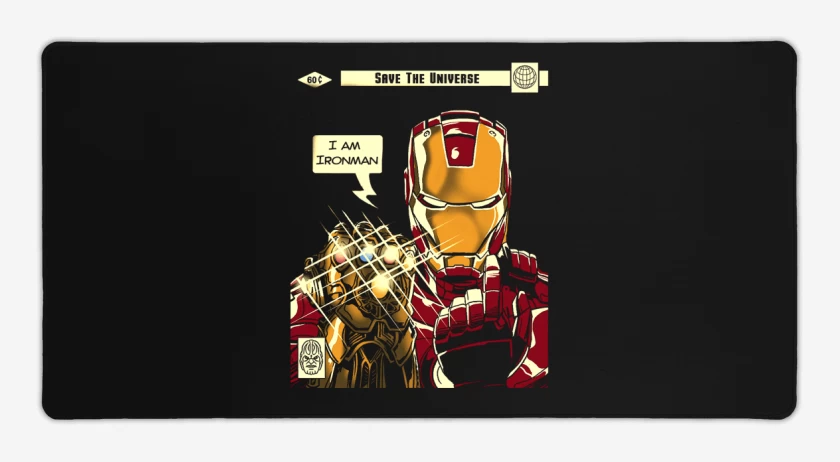 Mouse pad Gamer Negro de Yo soy el chico de hierro