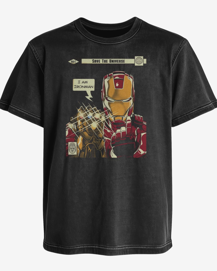 Polera desgastada Yo soy el chico de hierro