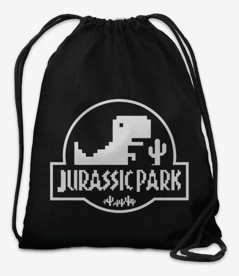 Mochila Negro de Parke jurasiko