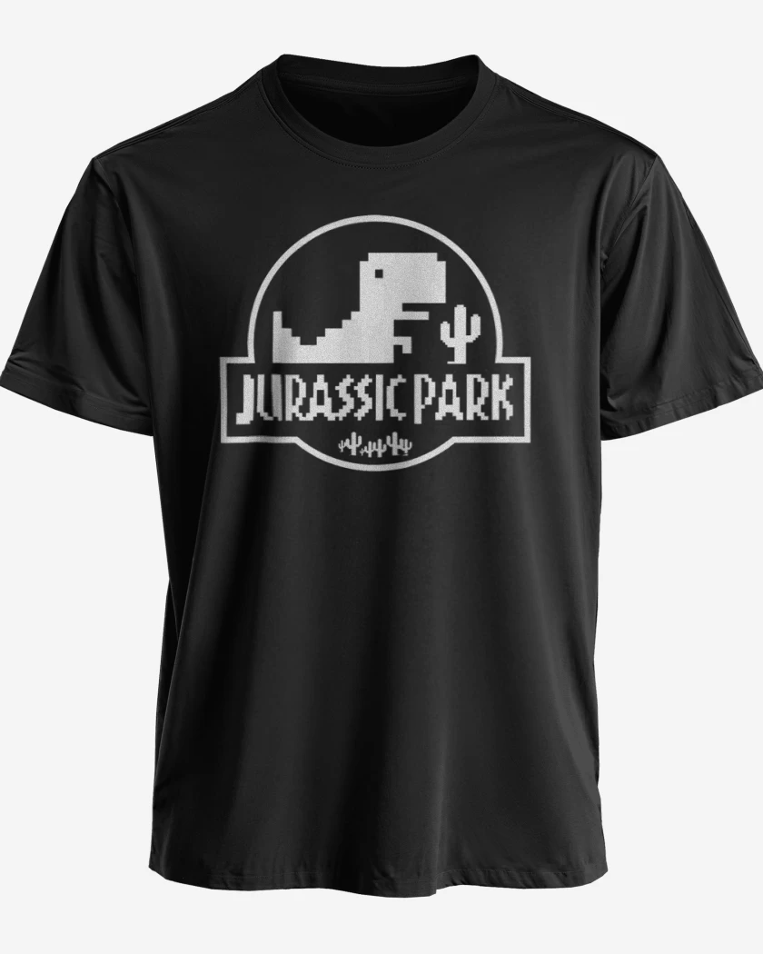 Polera premium Negro de Parke jurasiko