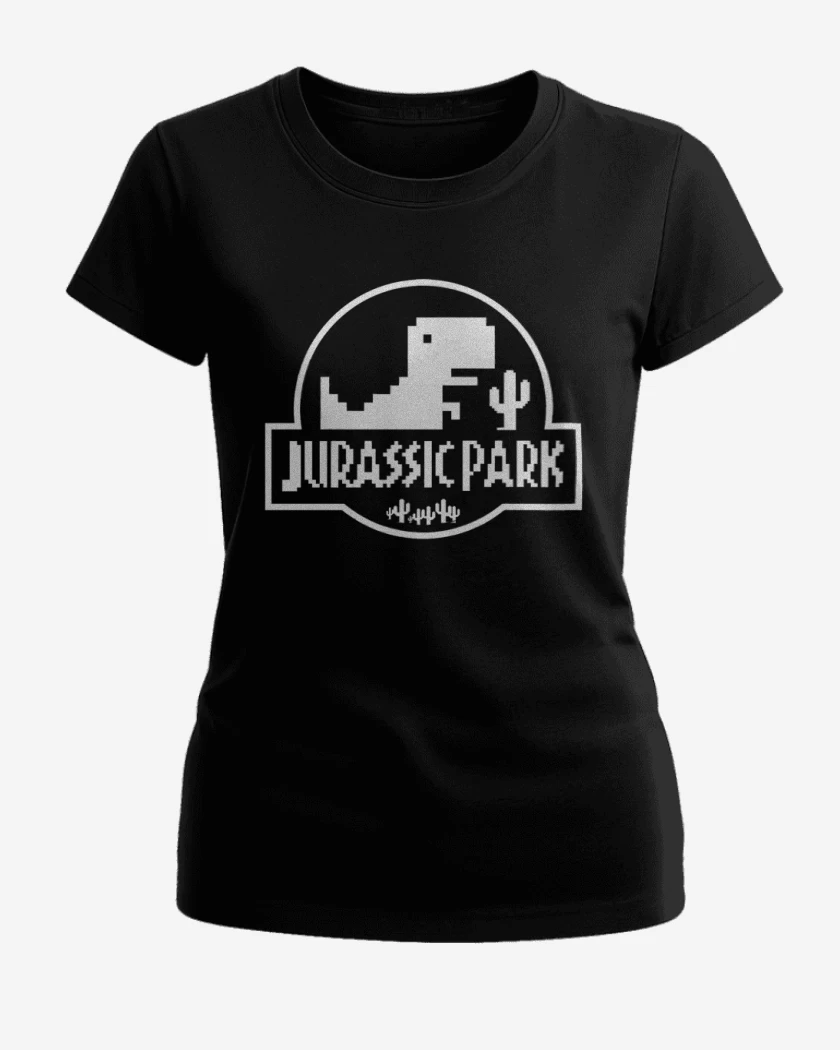 Polera de Mujer Negro de Parke jurasiko