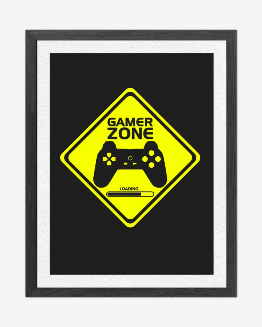 Cuadro decorativo Negro de Gamer zone