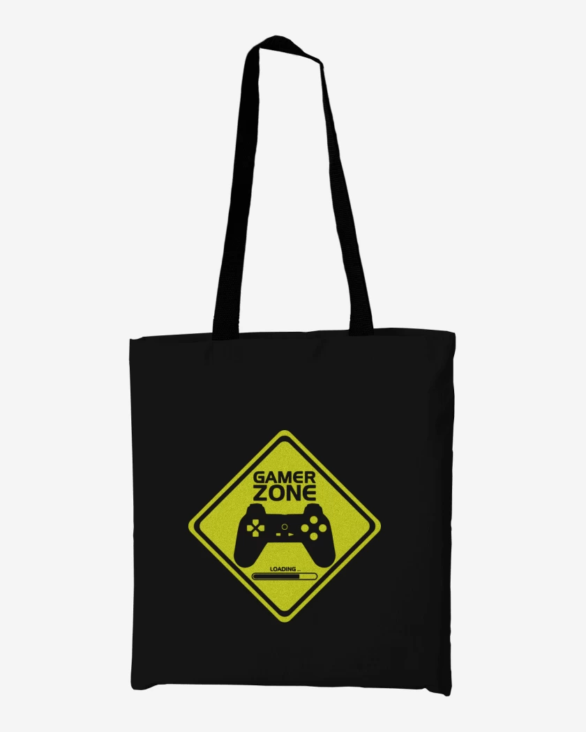 Totebag Negro de Gamer zone