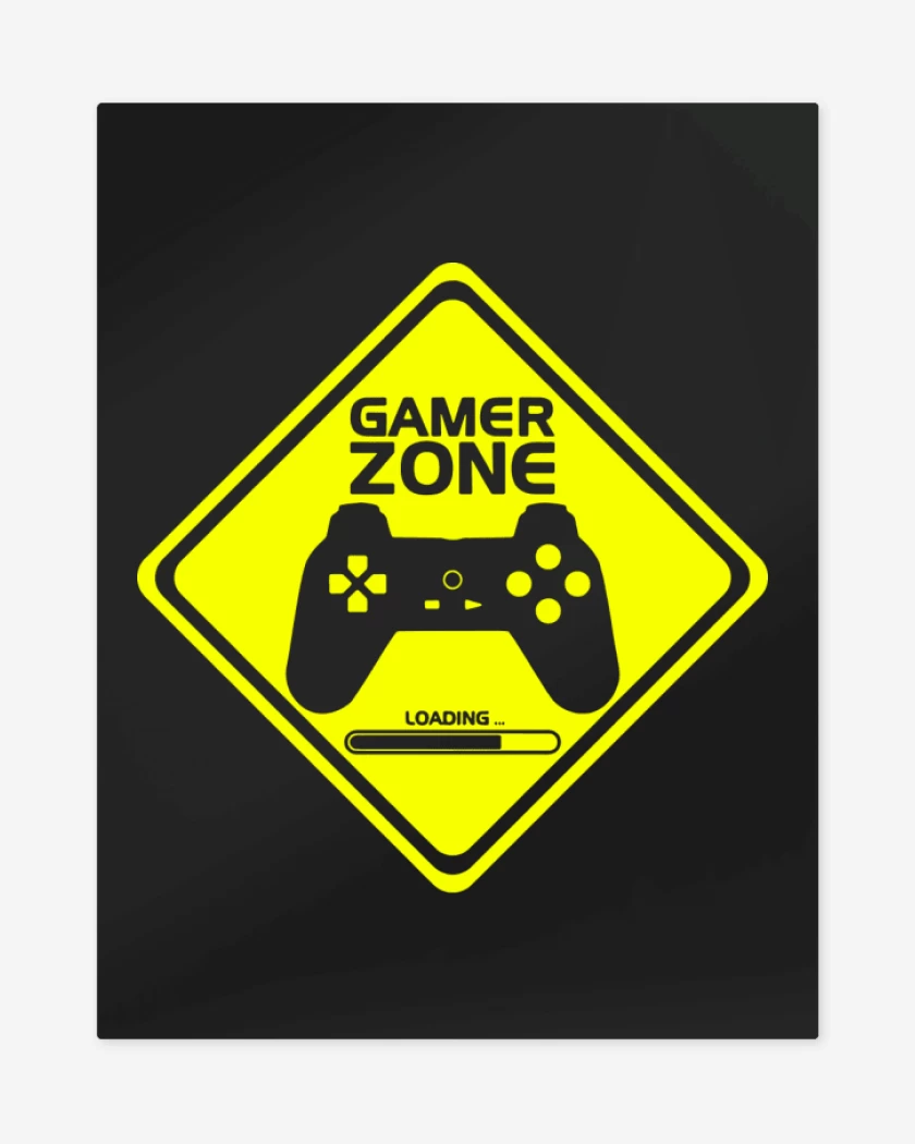 Print metalico Negro de Gamer zone