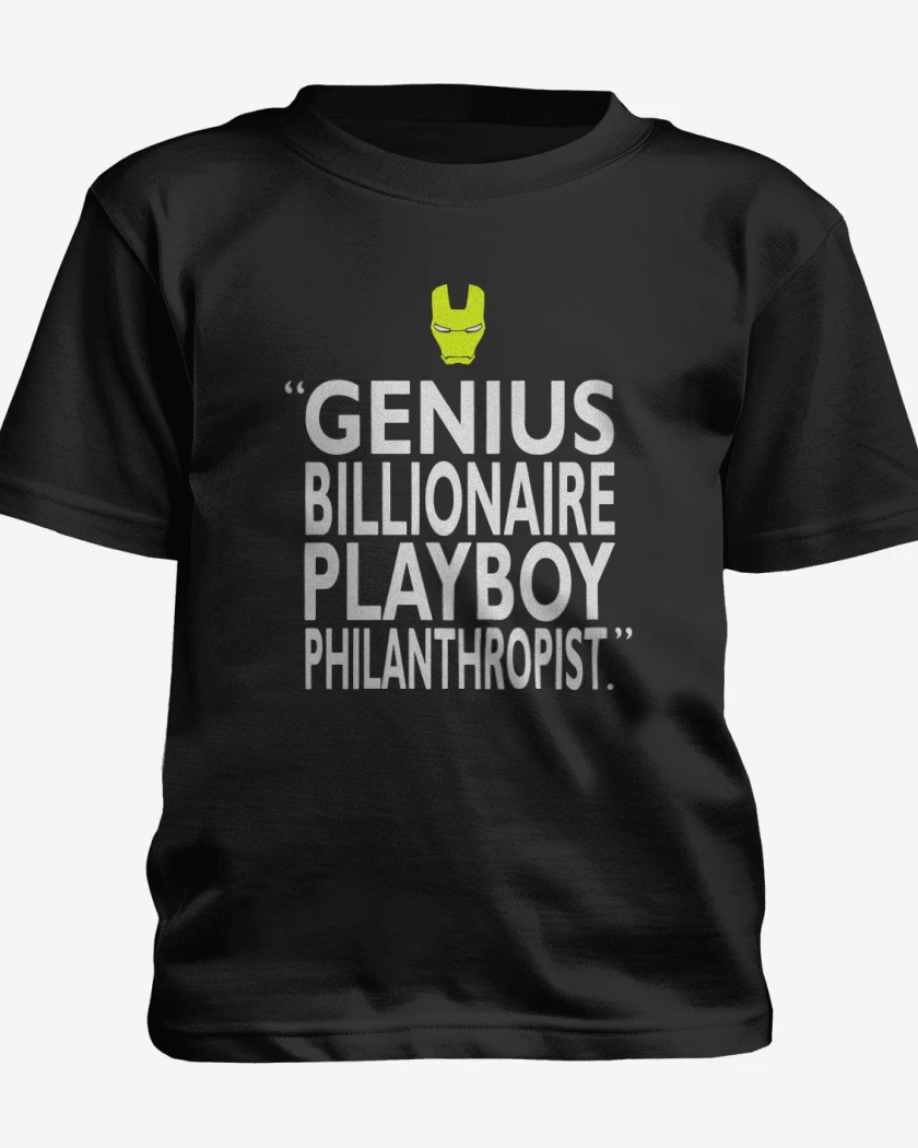 Polera de niño Negro de Genio philantropo