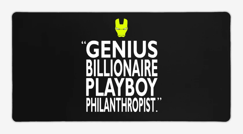 Mouse pad Gamer Negro de Genio philantropo