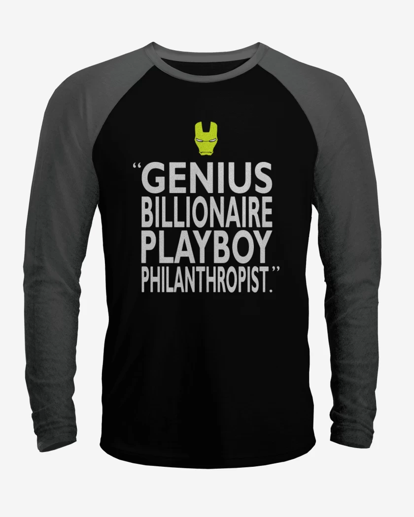 Polera Raglan Negro / Negro Heather de Genio philantropo