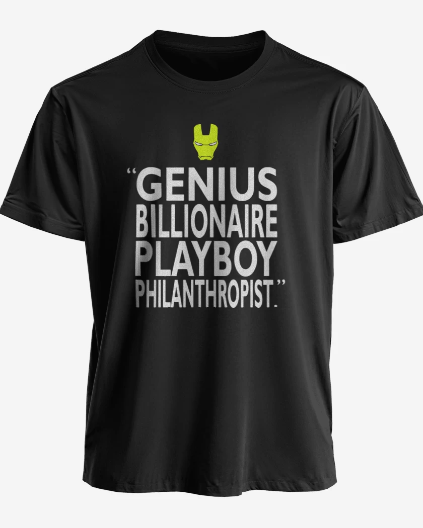 Polera premium Negro de Genio philantropo