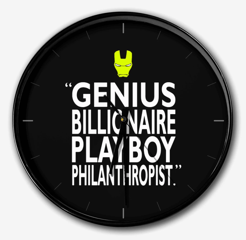 Reloj Negro de Genio philantropo
