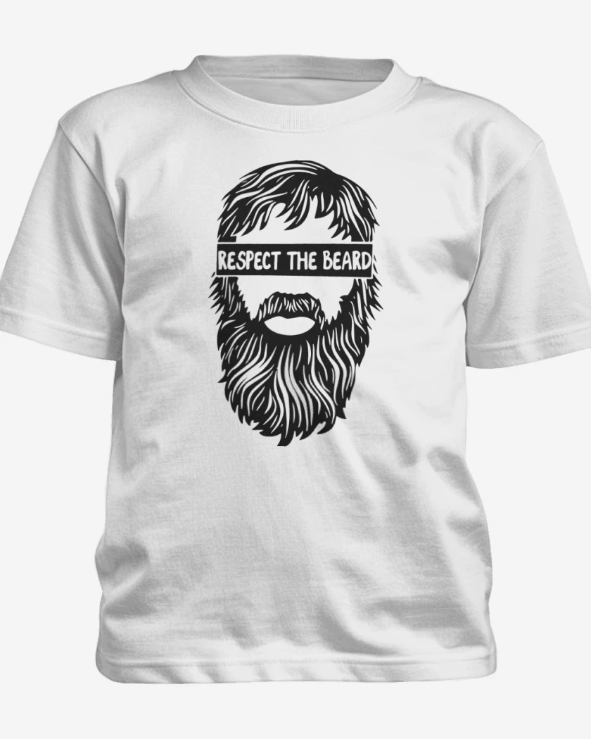 Polera de niño Blanco de Respect the beard