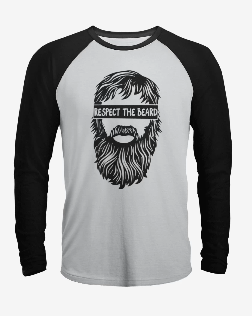 Polera Raglan Respect the beard