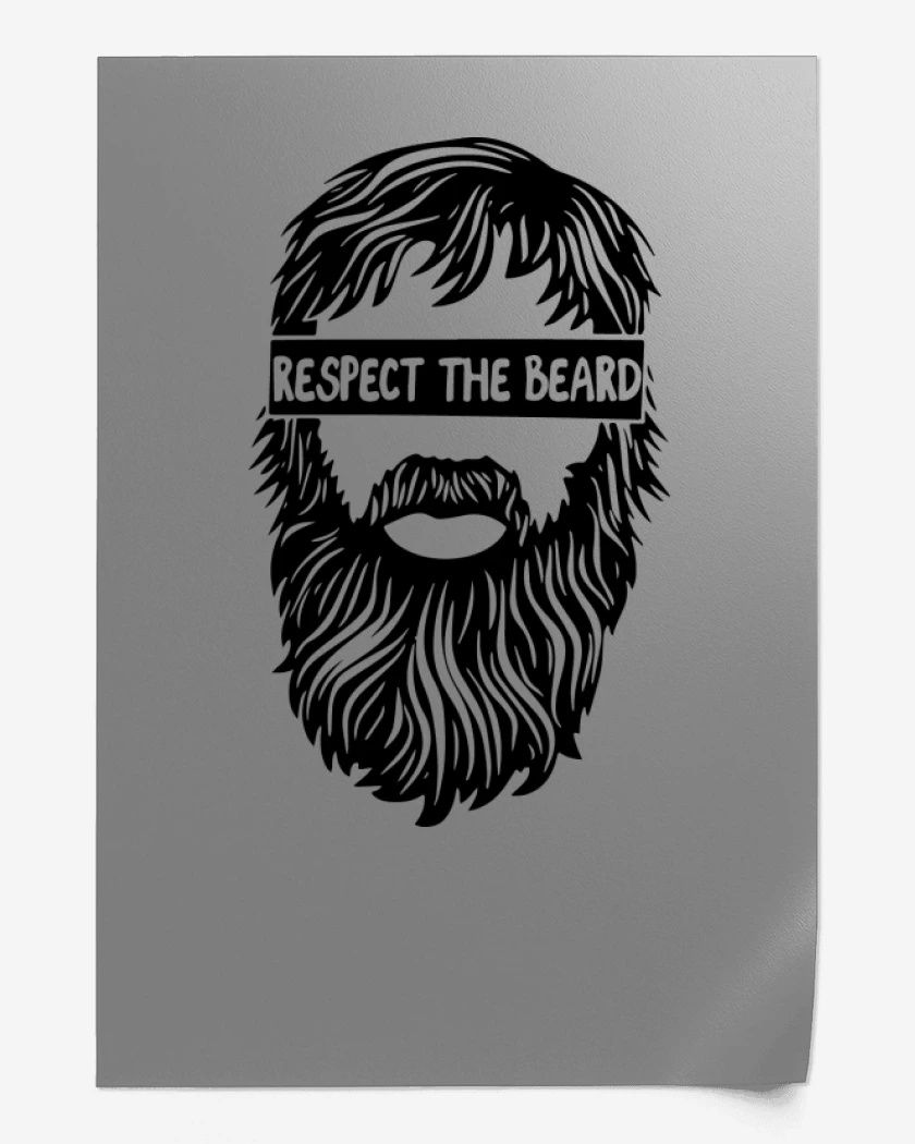 Print Respect the beard