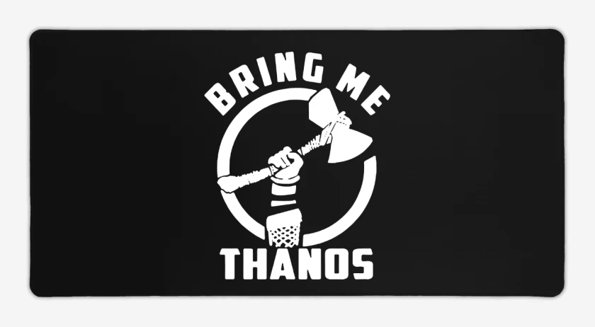 Mouse pad Gamer Negro de Bring me thanos