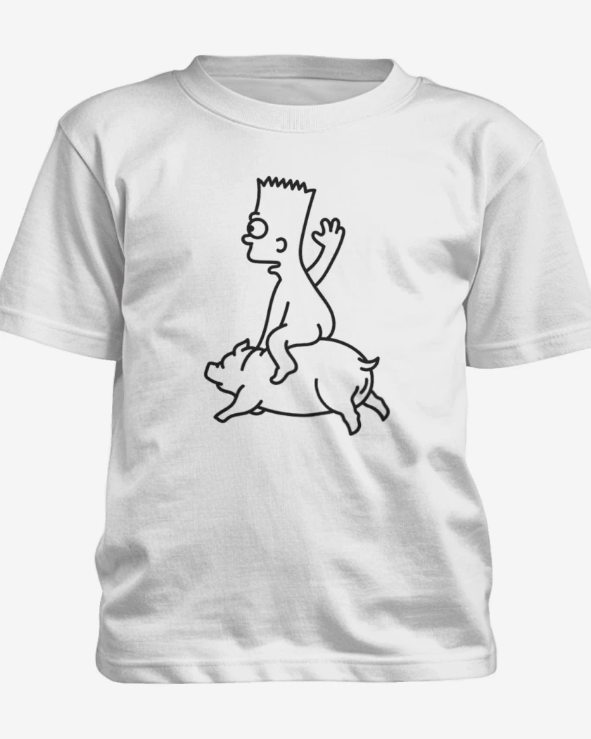 Polera de niño Blanco de Bart sinso