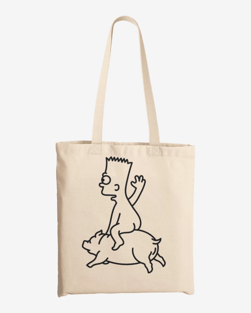 Totebag Blanco de Bart sinso