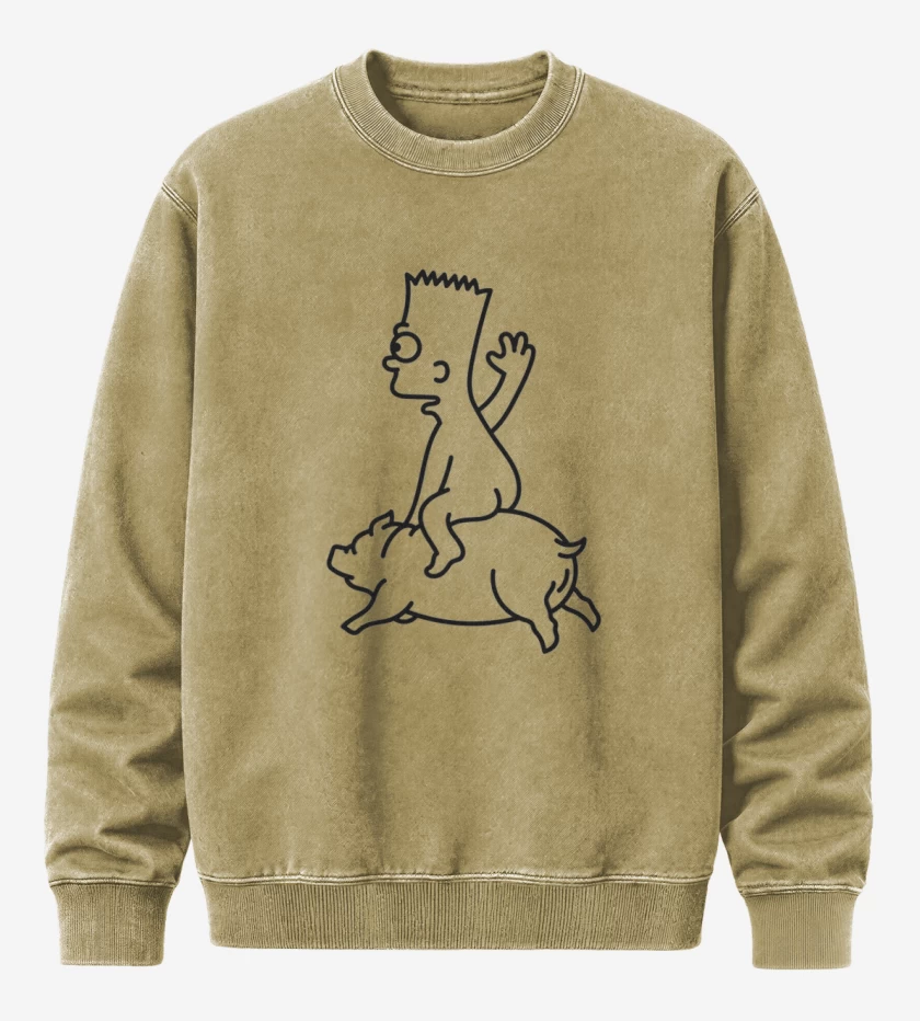 Poleron Polo Acid Wash Beige de Bart sinso