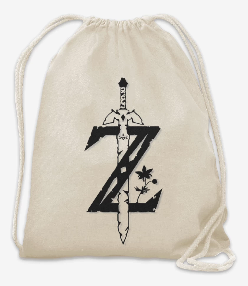 Mochila Blanco de Zelda logo