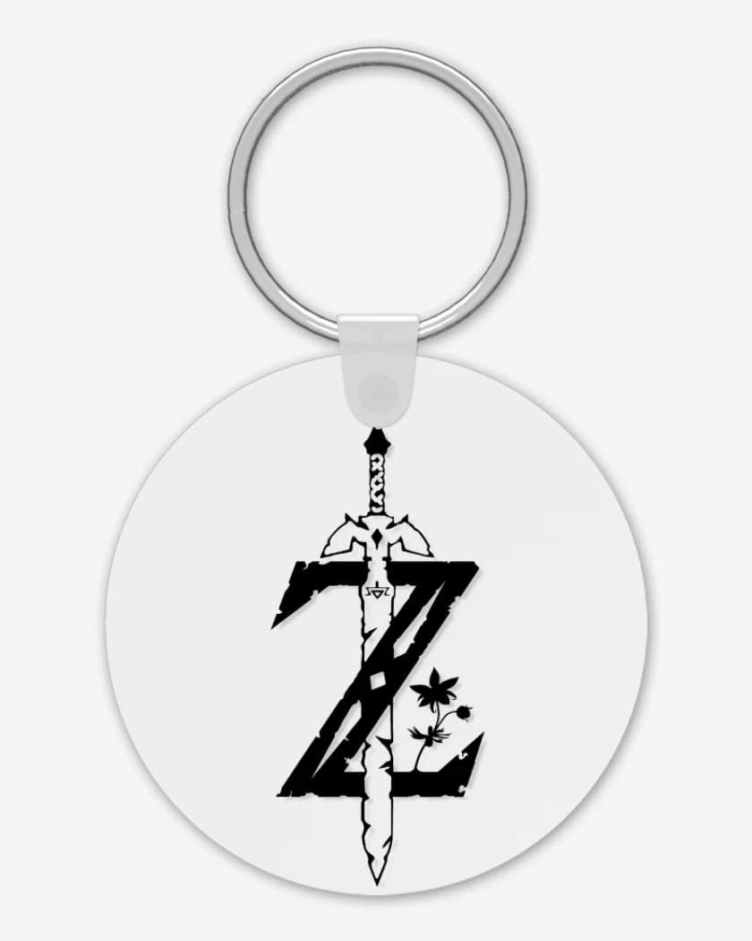 Llavero Blanco de Zelda logo
