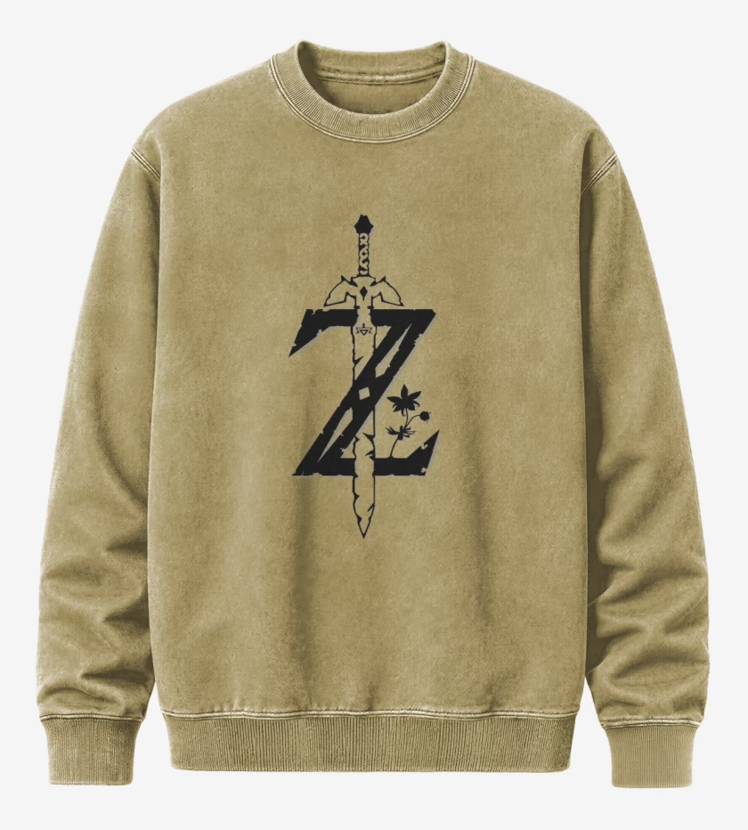 Poleron Polo Acid Wash Beige de Zelda logo