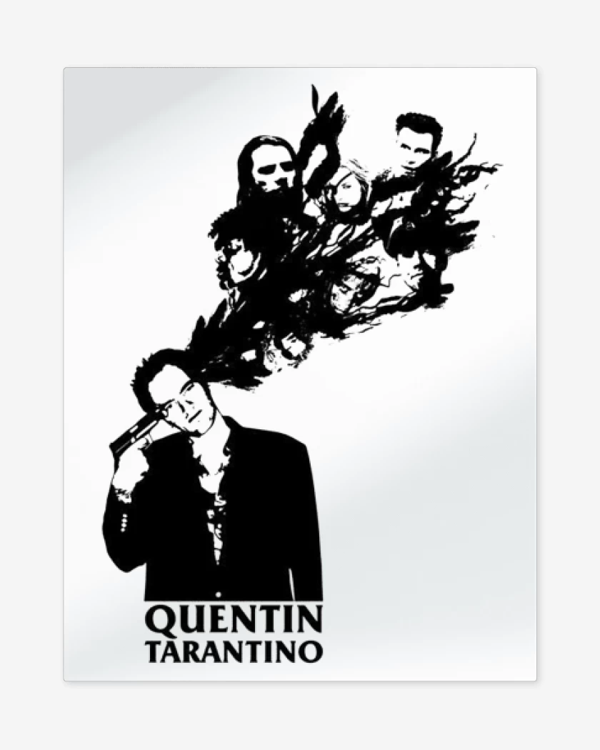 Print metalico Blanco de Tarantino
