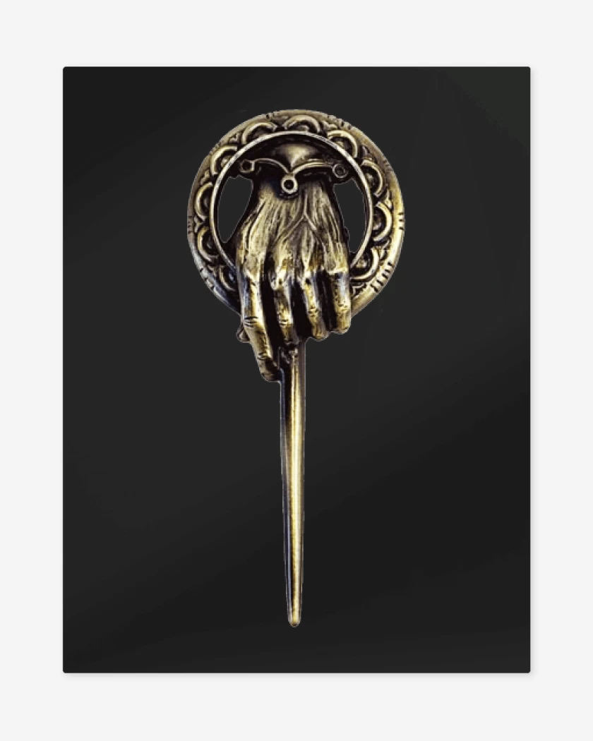 Print metalico Negro de Hand of the king - bolsillo
