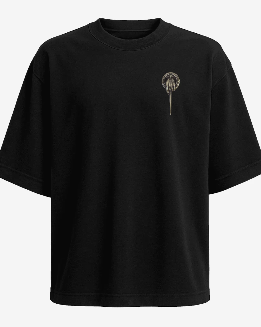 Polera Oversize Hand of the king - bolsillo