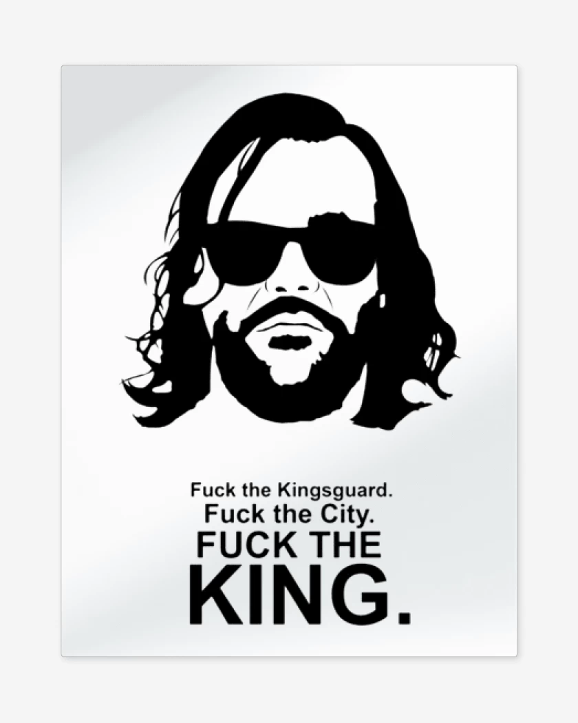 Print metalico Blanco de The hound