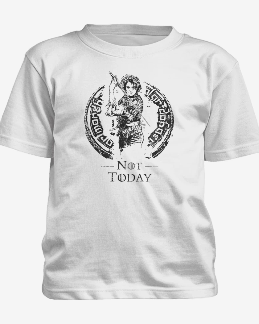 Polera de niño Blanco de Arya not today