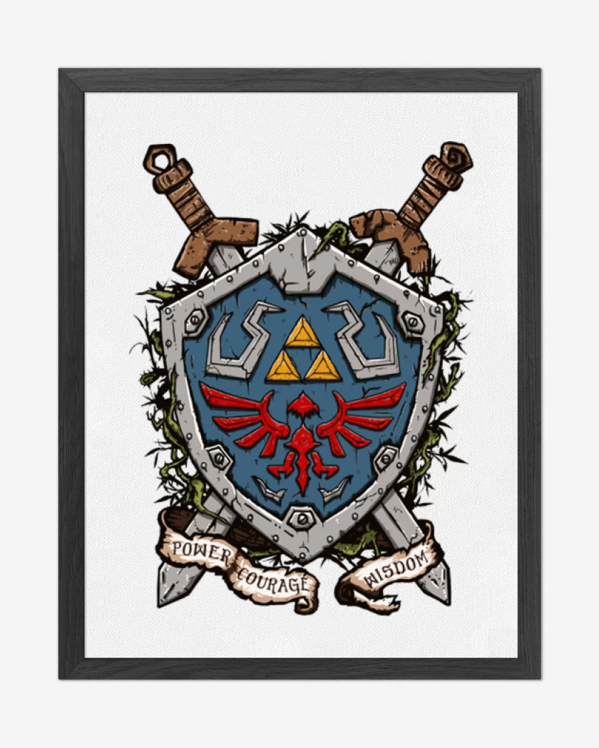 Cuadro decorativo Blanco de Escudo
