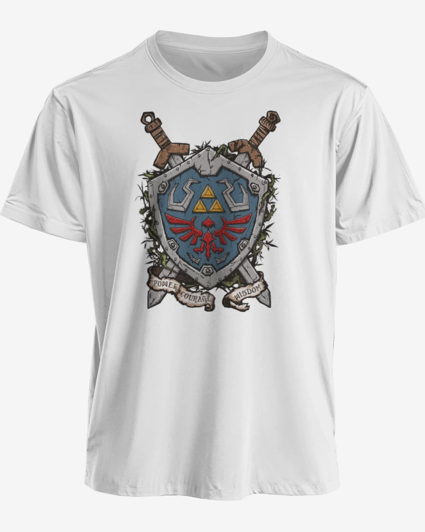 Polera premium Blanco de Escudo